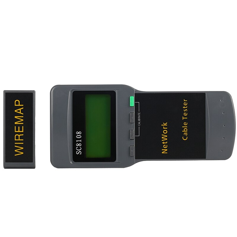 SC8108 Portable Lcd Network Tester Meter and LAN Phone Cable Tester and Meter with LCD Display RJ45