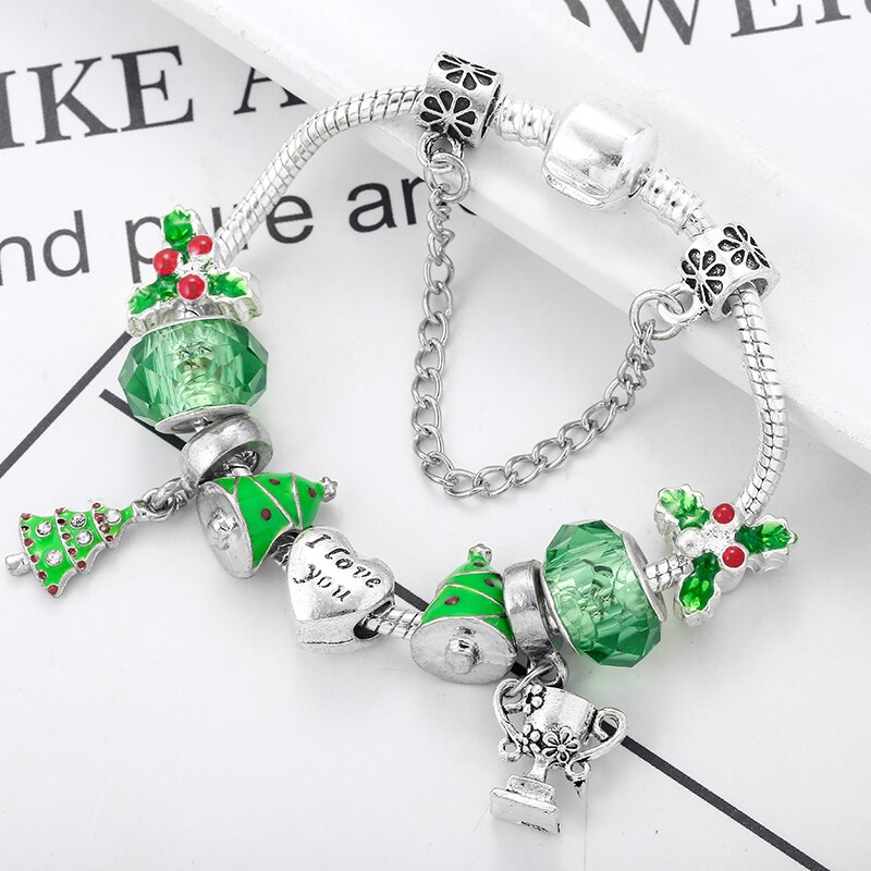 Togory Antieke Verzilverd Charm Armbanden Voor Vrouwen Diy Dier Stijl Kristal Kralen Fit Fijne Armband Sieraden