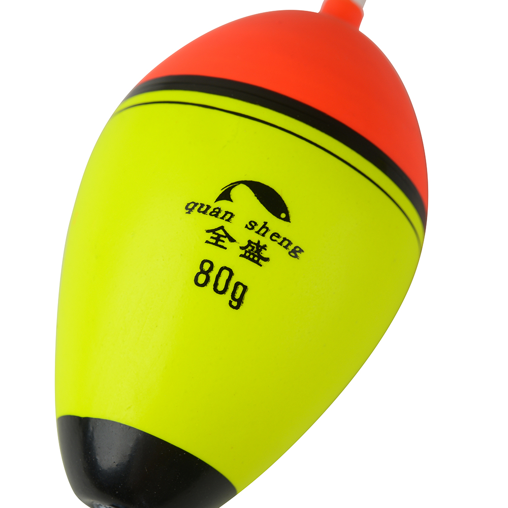 Flotador de espuma para pesca, flotante de cabeza redonda grande llamativa, Boya elástica EVA, aparejo flotante de pesca en roca, Bobber, 20g-150g, 1 ud.