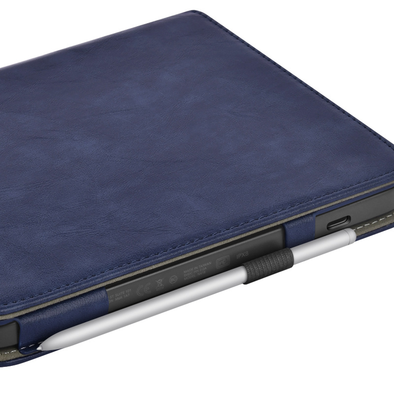 Voor KOBO Weegschaal Kleur/Libra 2/Libra H2O Case met Draagriem Stand Card Slot 7 inch Lederen Cover Ebook N428 N418 N873 Funda