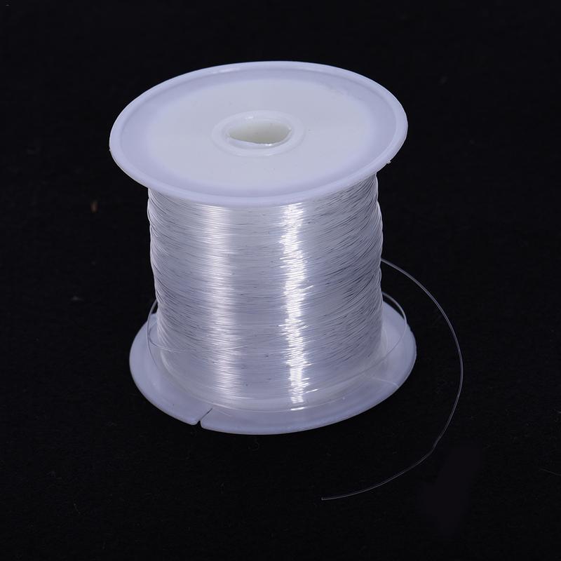 10 m/Roll Transparante DIY Sieraden Craft Kralen Draad Nylon Clear White Line Cord Bruiloft Schoenen Kleding Materialen Naaien draad