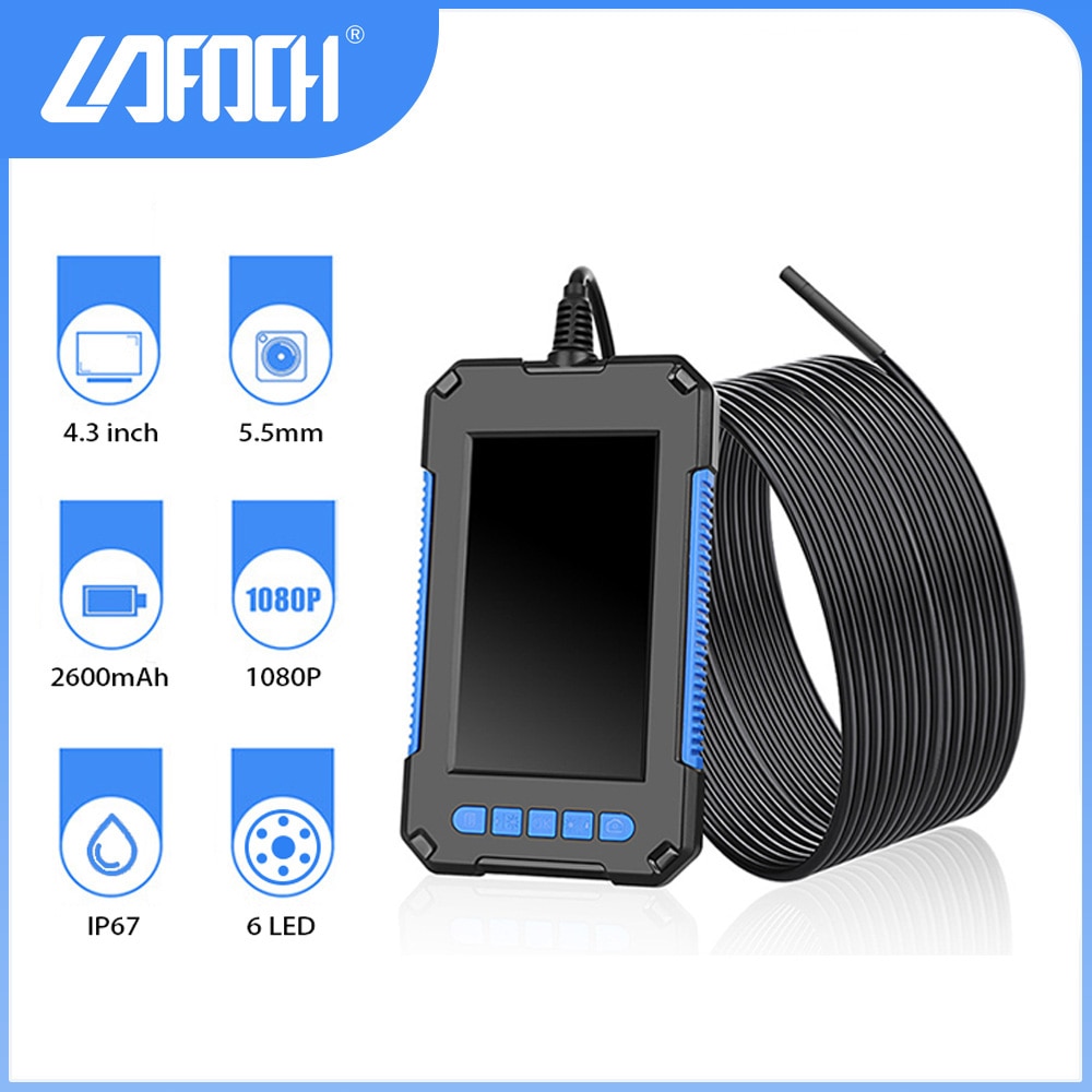 5.5mm HD digtal Endoscope Camera Inspection Engine Drain Pipe Camera Portable handheld IP67 Waterpoor Borescope