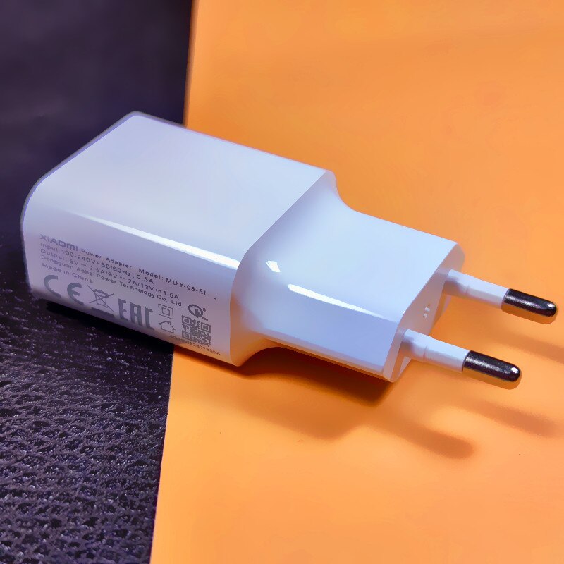 XiaoMi-cargador inalámbrico Original, almohadilla de carga rápida Qi 9V 2A para Mi 10 9 Mix 3 2s para Iphone X Xr, 18W: Only EU charger