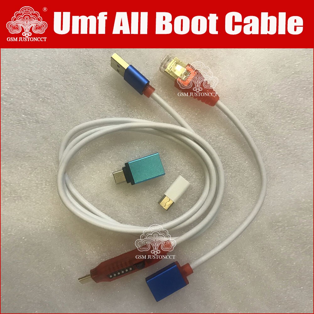 Gsmjustoncct-cable de arranque multifunción todo en uno, interruptor fácil, Micro USB, RJ45, edl, UMF, todo en 1