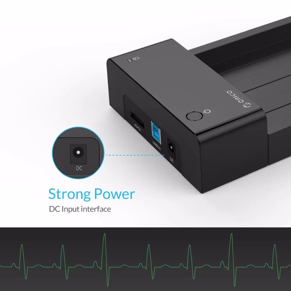 Orico esata 3.5 -tums dockningsstation för hårddisk usb 3.0- hårddiskhölje verktygsfritt sata till usb typ b externt ssd/hdd-hölje