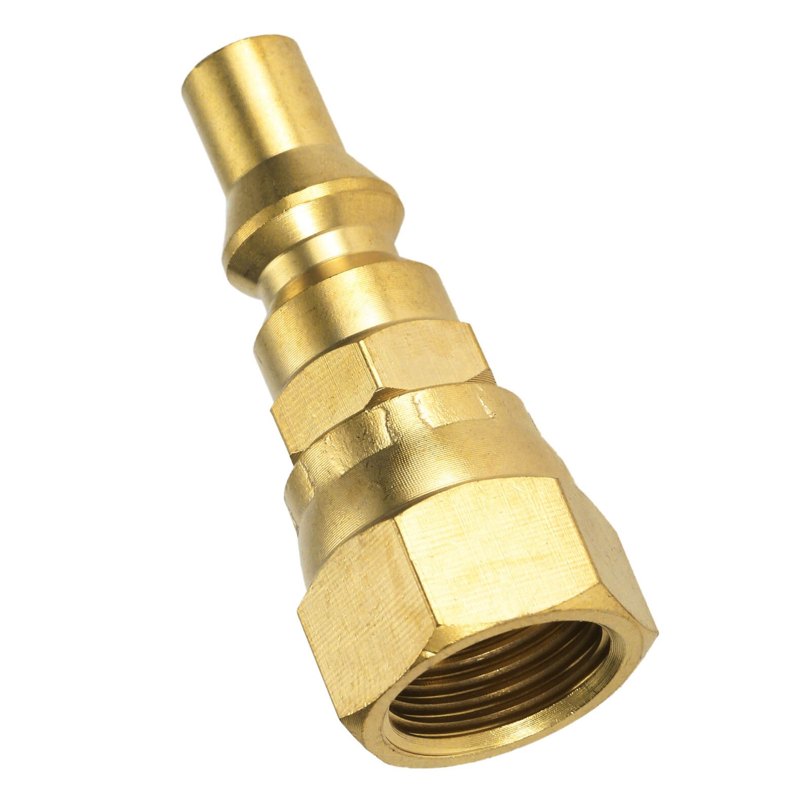1pc Propane RV Quick-Connector Gas BBQ Grill Heater Brass 1/4" Plug Connect 3/8" Female Flare Connector Hook Low Pressure Stove