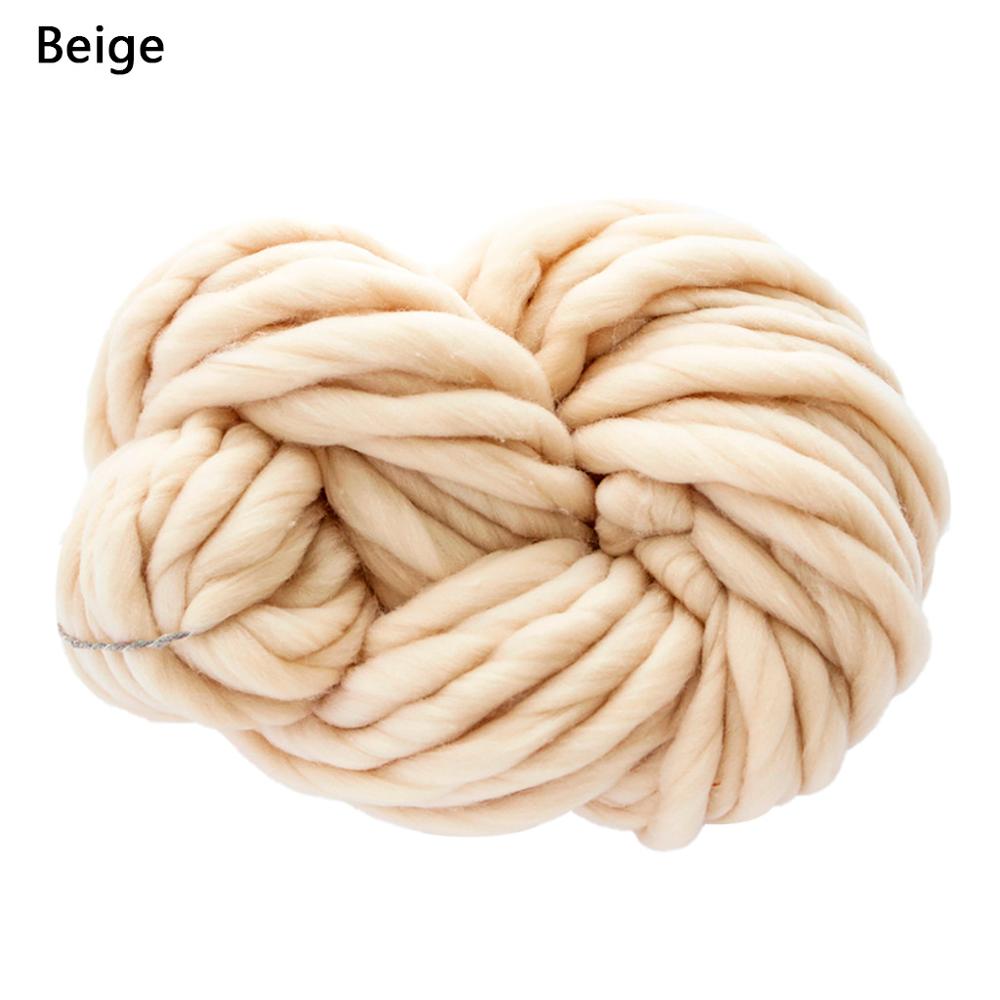 Laine naturelle 250/boule | Laine raie, feutre épais, laine, pour fileter, tricot à la main, fournitures de couverture de bricolage, xs: Beige