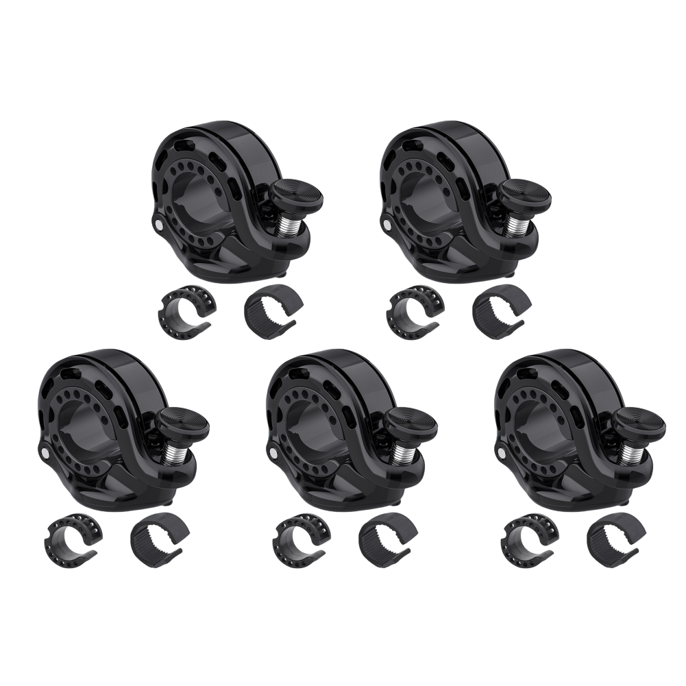 5-1 Juego de timbre de bicicleta para Apple AirTag aleación de aluminio MTB bocina de ciclismo antirrobo timbre de manillar de bicicleta para bicicleta de carretera Ebike MTB: Morado