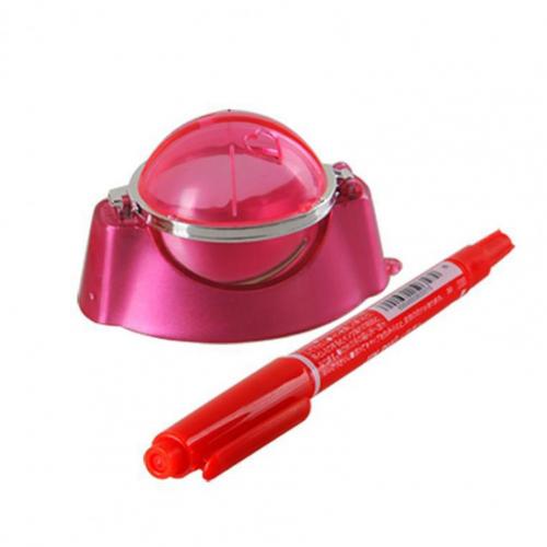 Golf Scribe Accessory Ball Liner Clip Template Alignment Tool with Marker Pen: Red
