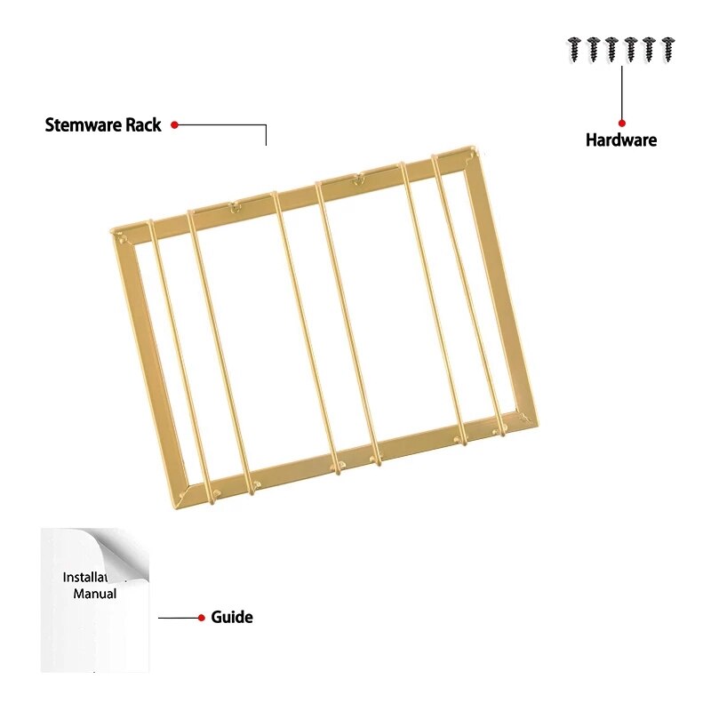 Soporte de hierro forjado al revés para vasos de vino, soporte de cocina para el hogar, armario de vino, Bar, soporte para colgar tazas