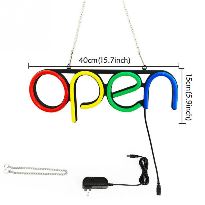 Led open tekenlamp neonlicht led hangende ketting etalage met open ultra heldere winkelverlichting