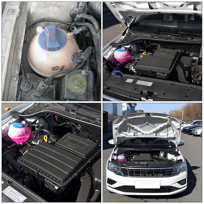 Tanque de expansión de refrigerante de tanque de agua de botella de radiador con tapa para vehículo de coche