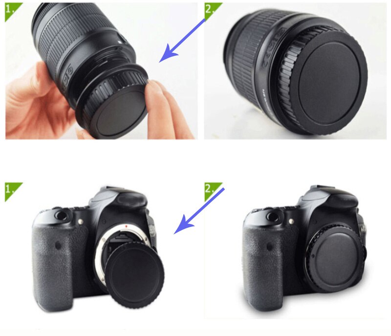 For Pentax PK K Mount Cameras Rear Lens and Body Cap K-7 K-x K-r K-5 K-01 K-30