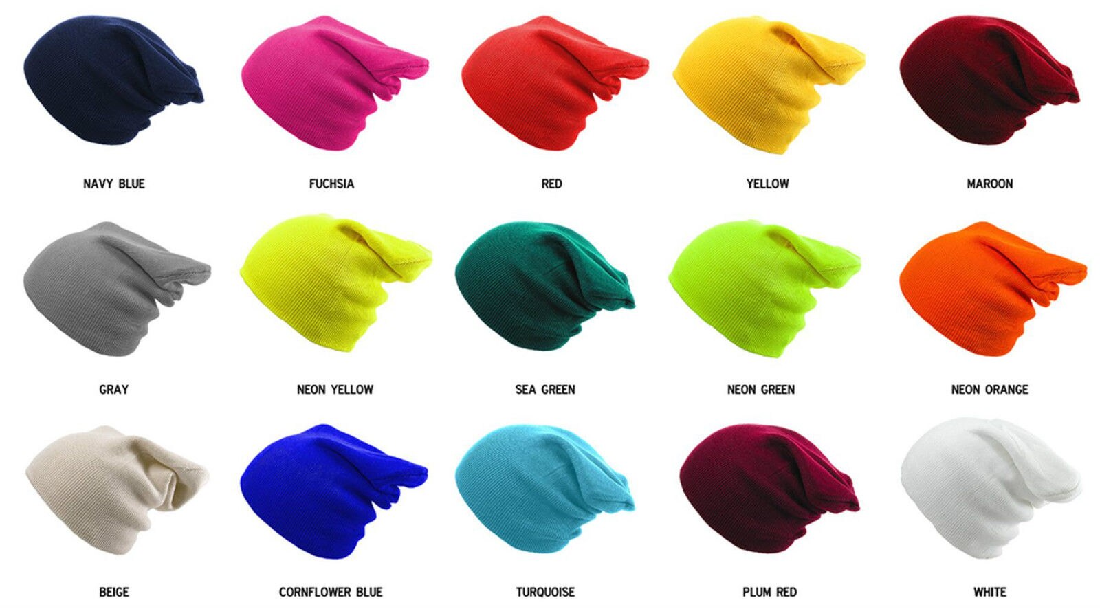 Mistdawn 2022 unisex strikket slouch skullies hunhue hue kvinder mænd efterår vinter varme huer ski cap one size