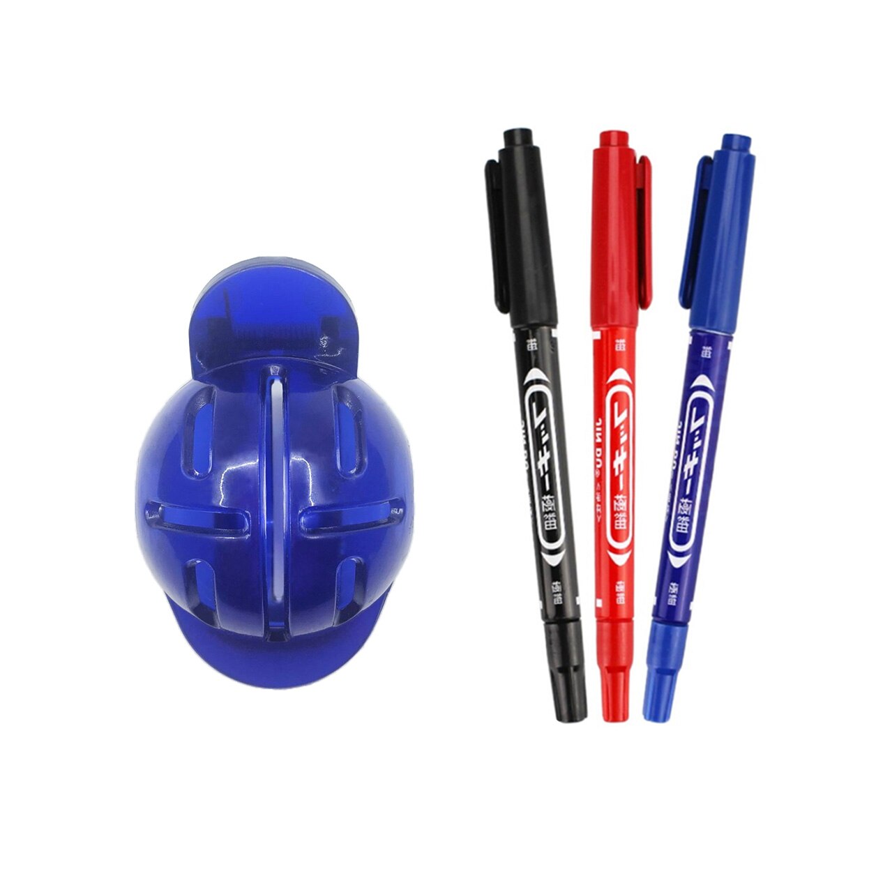 Golf Ball Liner Golf linie stift 3 farben stift 2 farbe kunststoff Liner für Golfspieler praxis Zeichnung Kennzeichnung Ausrichtung Putten Werkzeug: Blau