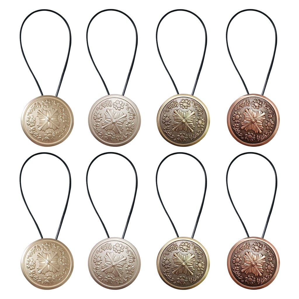 2x Dekorative Vorhang Gardinen Holdbacks Magnetische Vorhang Binden Zurück Hause Dekorationen Curatin Zubehör Vorhang Raffhalter