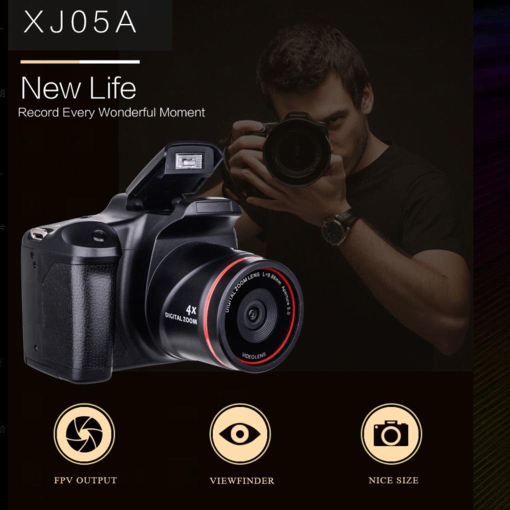 Caméra SLR HD 2.4 P pour enfants, caméscope vidéo portable, Zoom numérique 16x, 1080 pouces