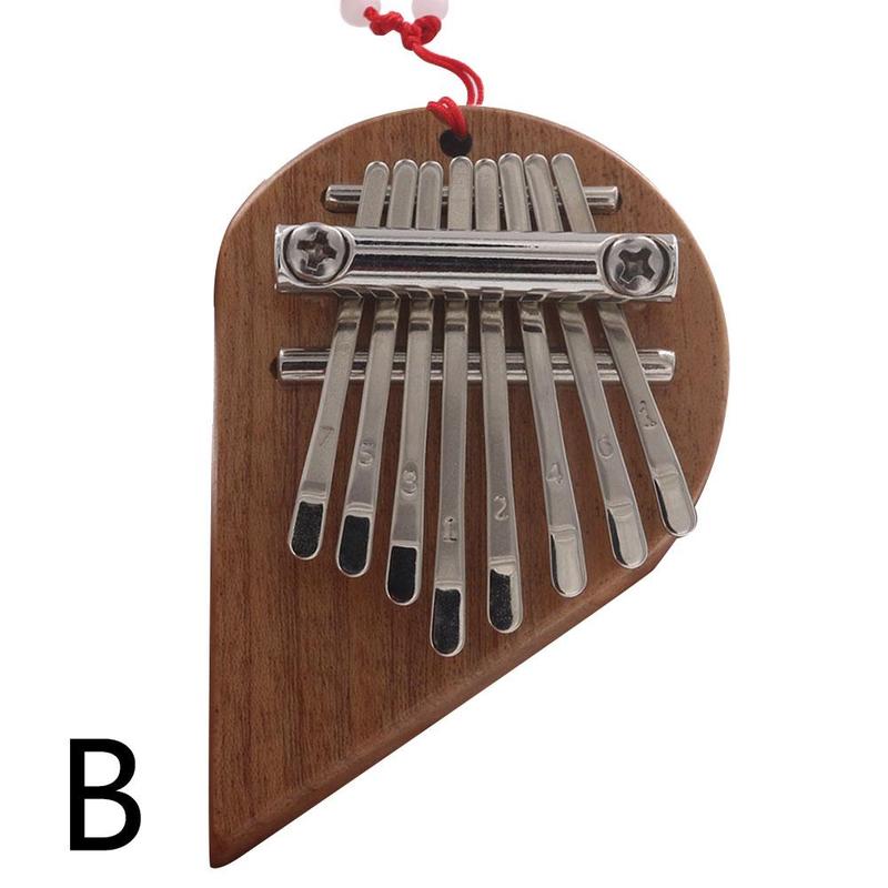 Mini Piano à doigts Kalimba 8 touches, fabrication soignée, de saint valentin: B