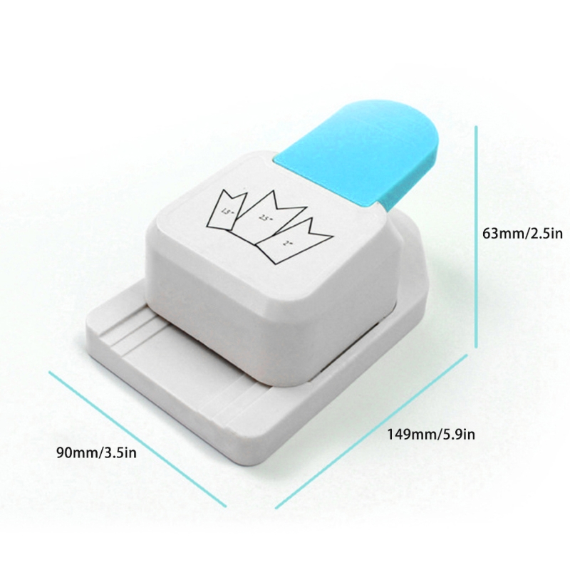 3 in 1 Tag Puncher Tag Paper Punches Bookmark Punching Machine Tag Cutter Label Punch Craft Tag Paper Puncher: C