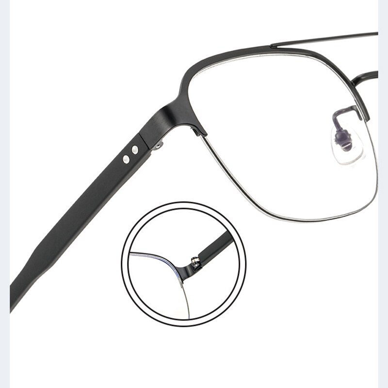 Lunettes optiques pour homme, monture complète Style pilote aviateur, Prescription avec Prescription, à la