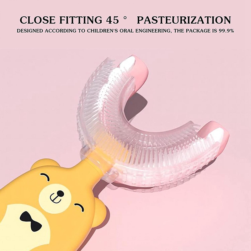 Kids U-Shaped Toothbrush,Manual Training Tooth Brush,Myst Toothbrush For Toddlers And Children
