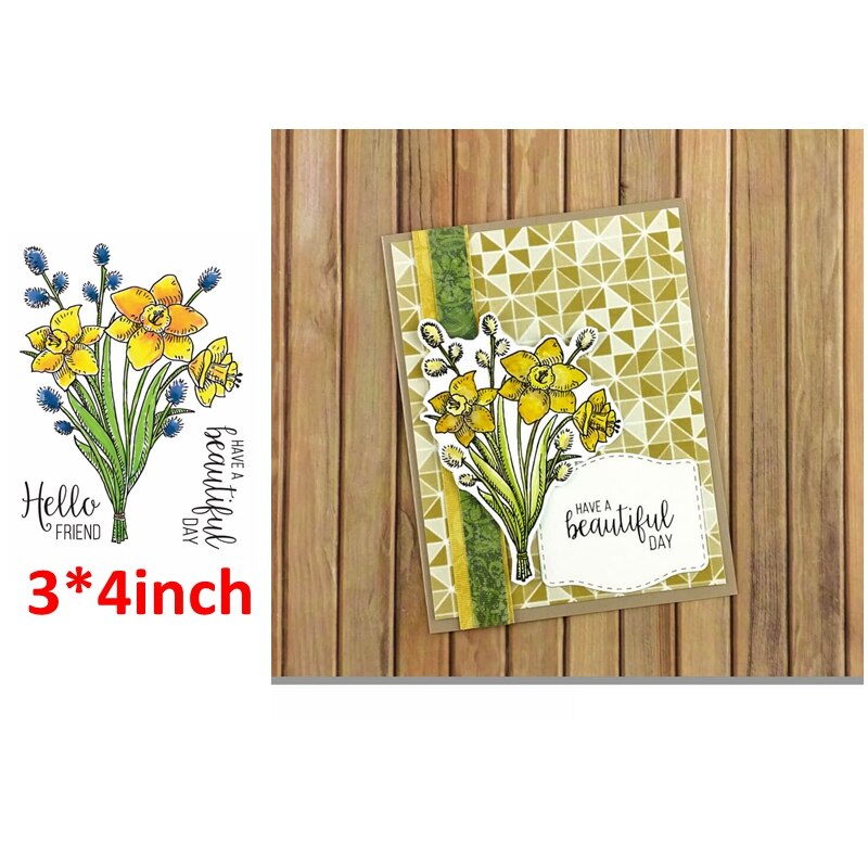 3*4/4*6 tommers klare stempler hilsen ord varme følelser kjærlighet hjerte hus glad på reise kalender blomster  #13: 14