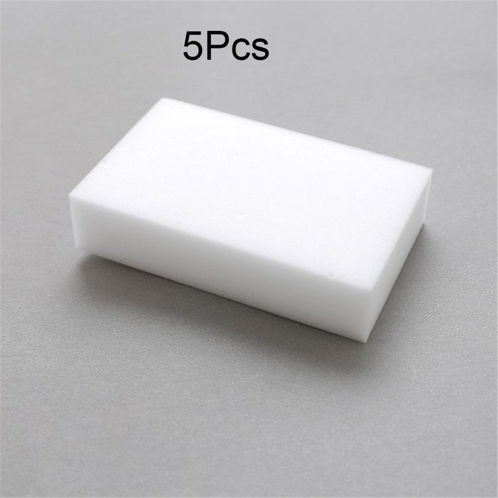 White Melamine Sponge Magic Sponge Eraser For Kitchen Office Bathroom Clean Accessory/Dish Cleaning Nano 100*60*20mm: 5pcs