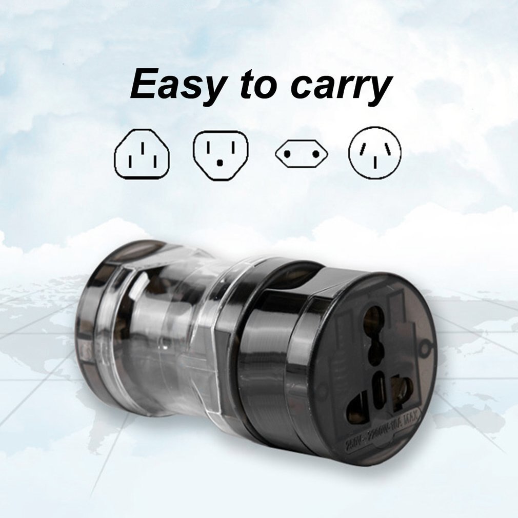 Universal Travel Adapter US/AU/UK/EU Plug Worldwide Charger Power Wall Conversion Socket Electric Converter White/Black