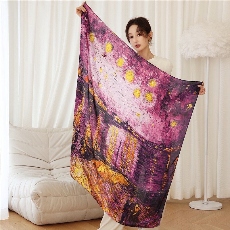 Tucnoeu - Lot De 2 Foulards En Soie Pour Femme - Doux, Brillants Et Polyvalents - 68 X 68 Cm - Cadeau Chic
