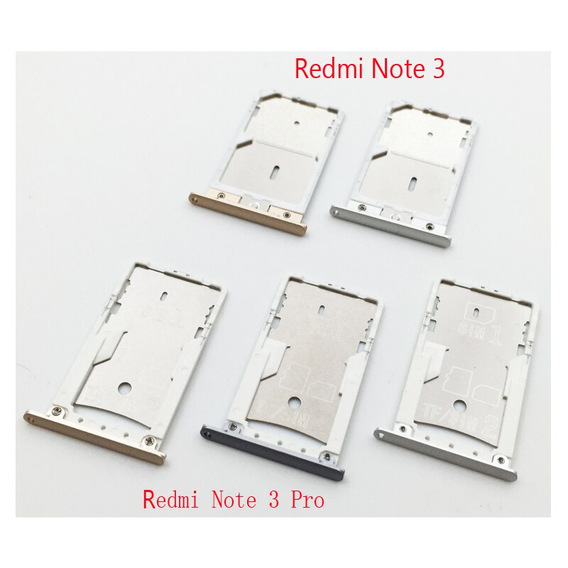 Original For xiaomi Redmi Note 3/ Redmi Note 3 Pro SIM card reader connector holder SIM tray SIM reader socket module Parts