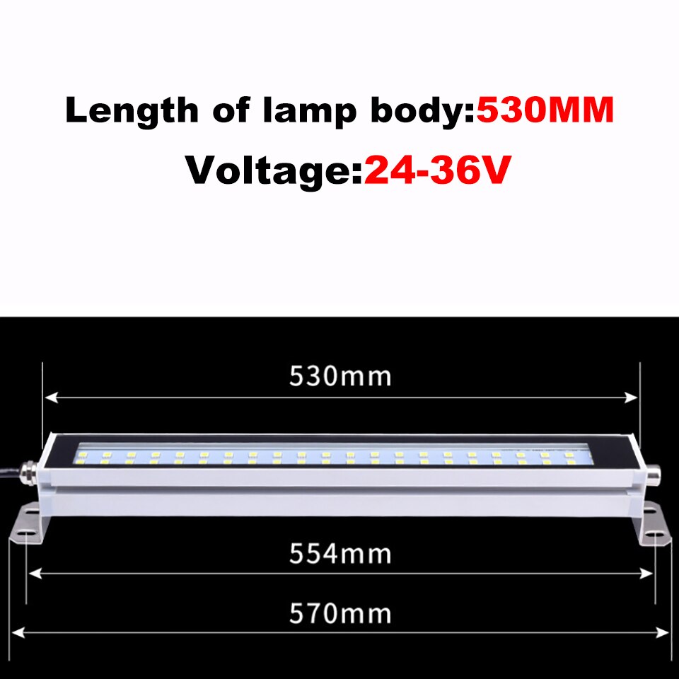 24V 220V LED Milling CNC Machine Tool Lights Waterproof Oil-proof Explosion-proof Workshop Surface Mounted Wall Working Lamp: 24-36V 530MM