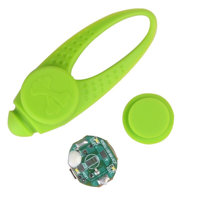 N11 Haustier silikon LED-lampe Hund Glühenden anhänger Nacht Sicherheit silikon licht Anhänger für hundegeschirr Kragen Günstige