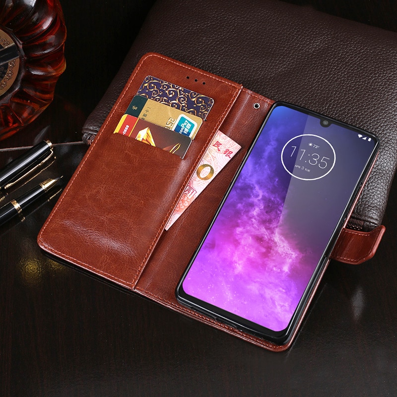 For Motorola One Zoom Case Flip Wallet Business Leather Capa Phone Case for Motorola One Zoom Cover Fundas Accessories