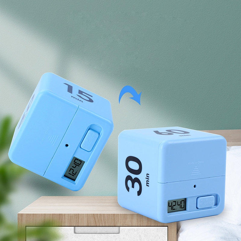 Rollover Timer For Set Time Reminder Kitchen Study Sport Office Portable Time Management Tool Cube Countdown Timer