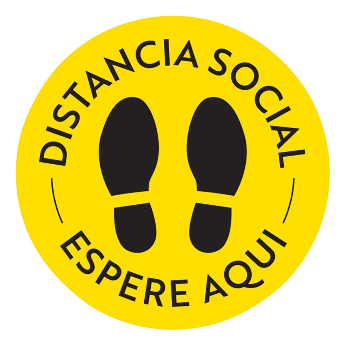 Easy Use School Warning Floor Stickers Removable Station Non Slip Notice Keep Distance Safety Sign Supermarket PVC: B