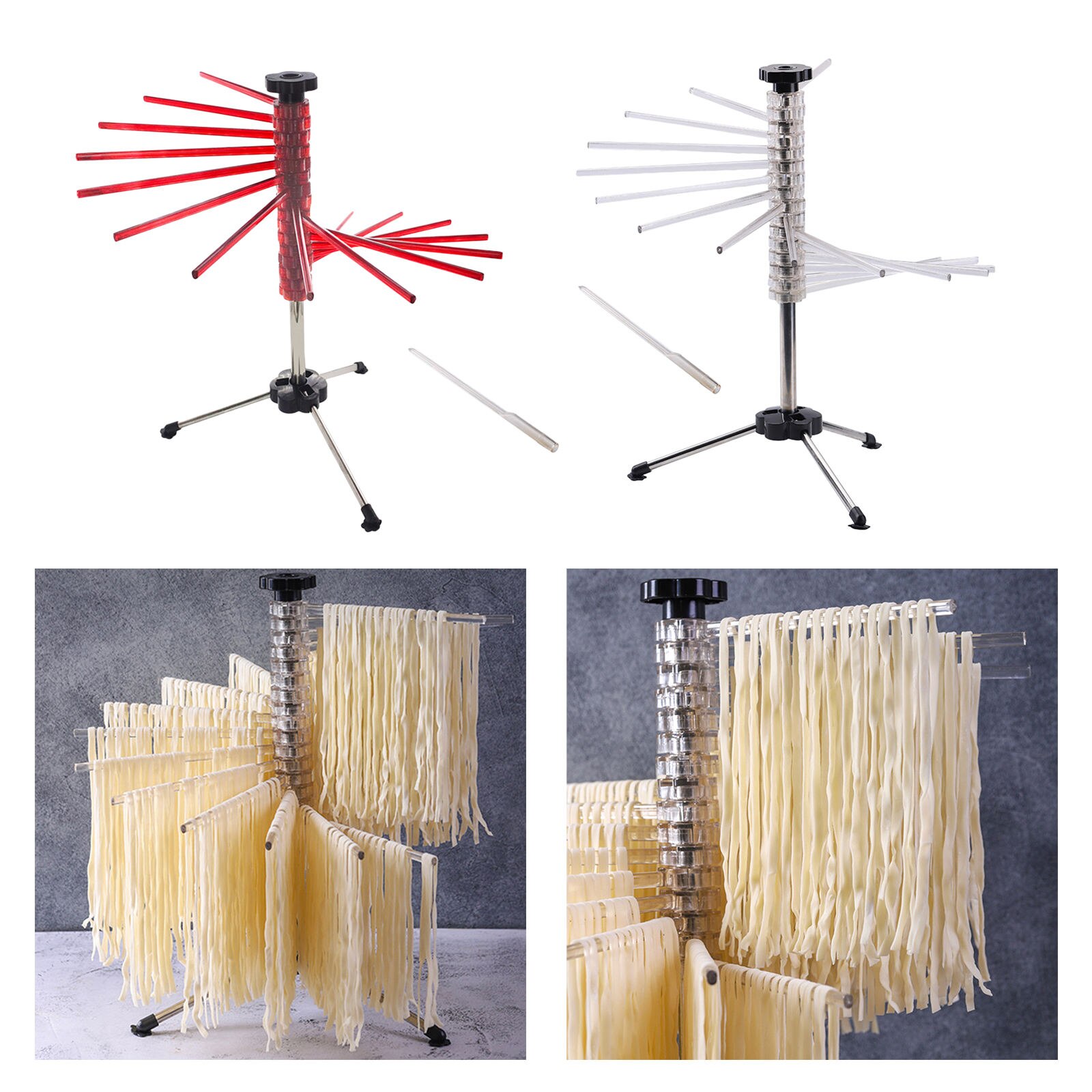 Collapsible Pasta Drying Rack Spaghetti Noodle Dryer Stand Homemade Noodles Drying Holder