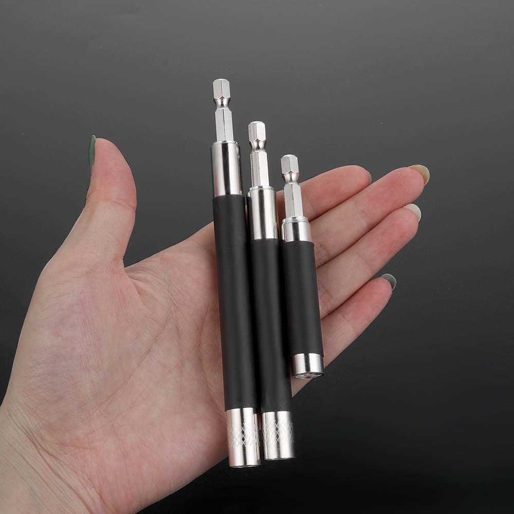 80/120/140mm Magnetic Quick Release Screwdriver Bit Holder Conversion Telescopic Electric Drill Extension 1/4" Hex Shank for Rep