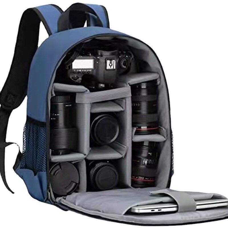 Kamerarucksack für damen und herren, wasserdicht, mit regenschutz, laptopfach und regenhülle