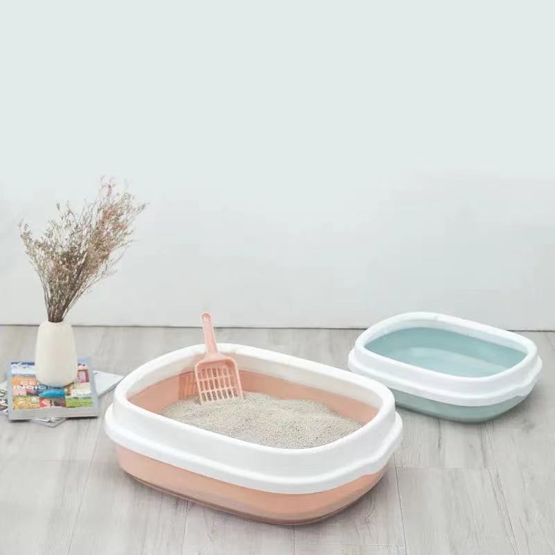 Lavabo de arena para gatos de gran tamaño, inodoro semicerrado súper grande, caja de arena desmontable antisalpicaduras para gatos, productos para mascotas