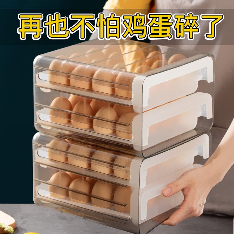 -proof egg shelf egg organizer kitchen fresh storage box refrigerator egg shelf tray loaded egg god box Freshkeeping Lids