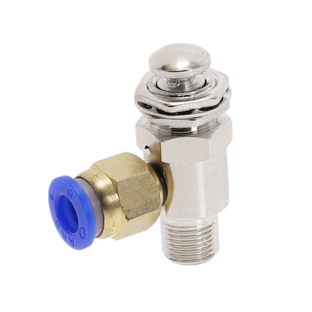 TAC-3P pneumatic air mechanical valve exhaust valve 2 position 3 way M5 internal thread 1/8"BSP external thread pneumatic valve