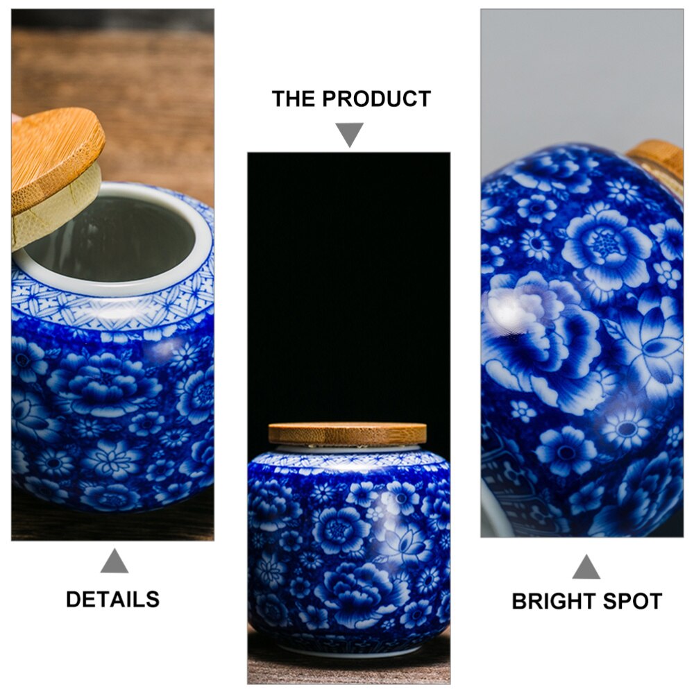 230ML Ceramic Tea Canister Sealing Tea Pot Storage Tank Tea Storage Pot