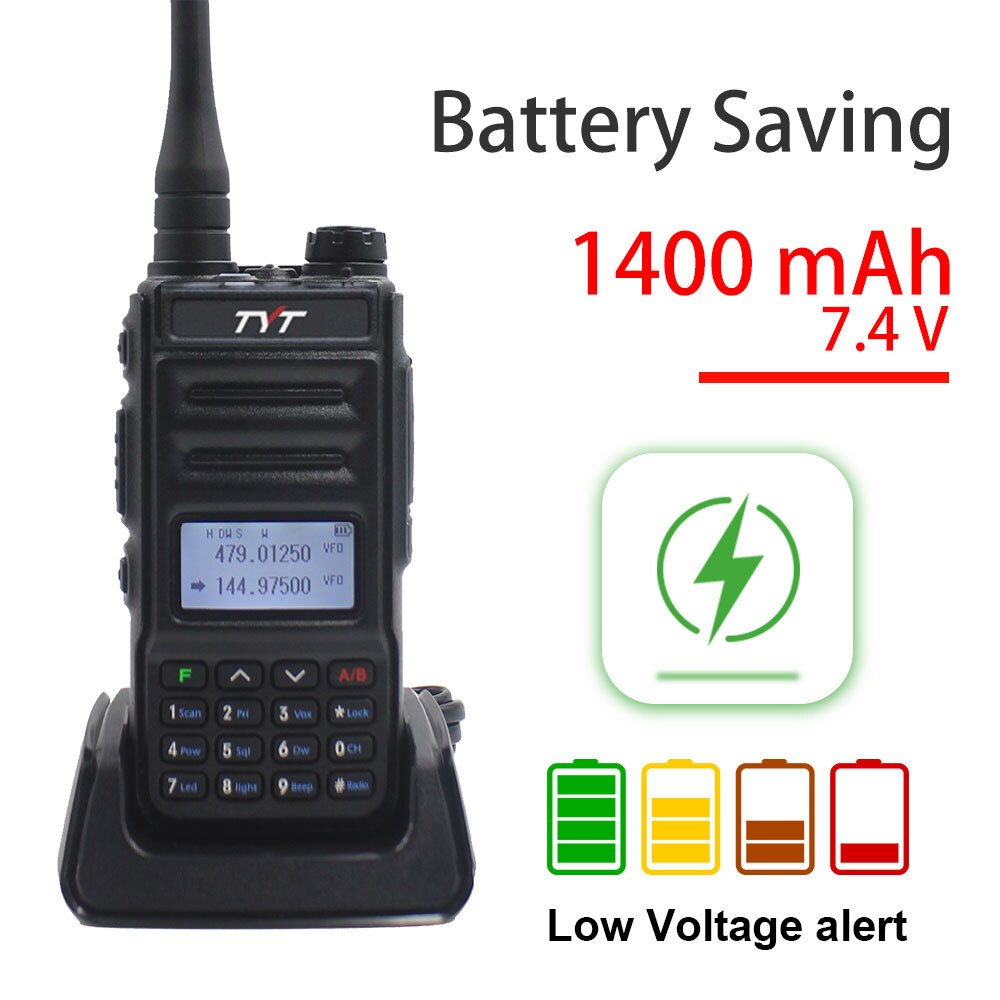 TYT TH-UV88-walkie-talkie portátil de doble banda, dispositivo codificador VOX de 5W, Radio FM, transceptor UV, 136-174 y 400-480MHz