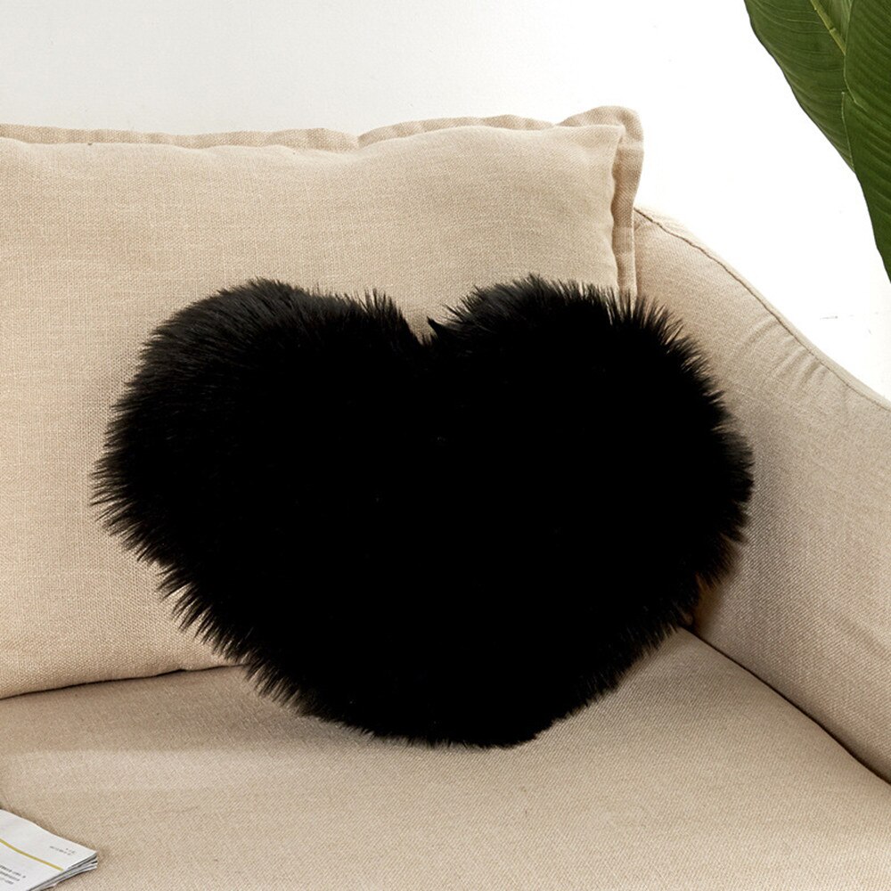 Hartvormige Sierkussen Kussen Pluche Kussens Thuis Sofa Decoratie Coussin Decoratif Funda Cojin Decoratieve Kussensloop: E