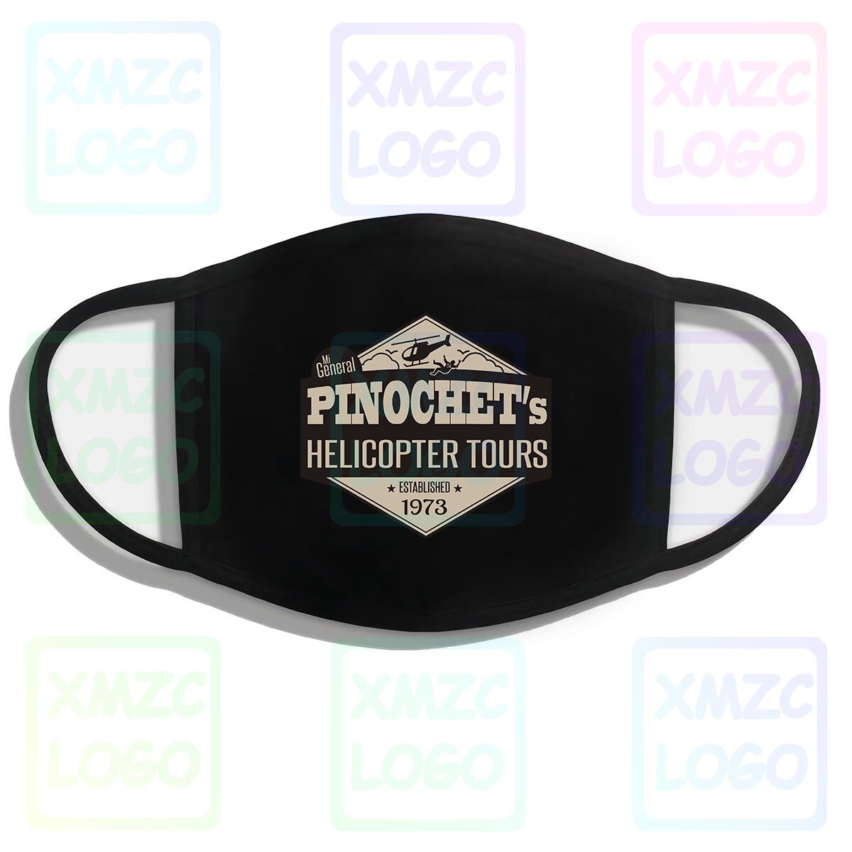 Pinochet - Pinochet‘S Helicopter Tours Established Popular Tagless Tee T-Shirt Headband scarf Bandana Neck Warmer Women Men: 4000790965023-Mask