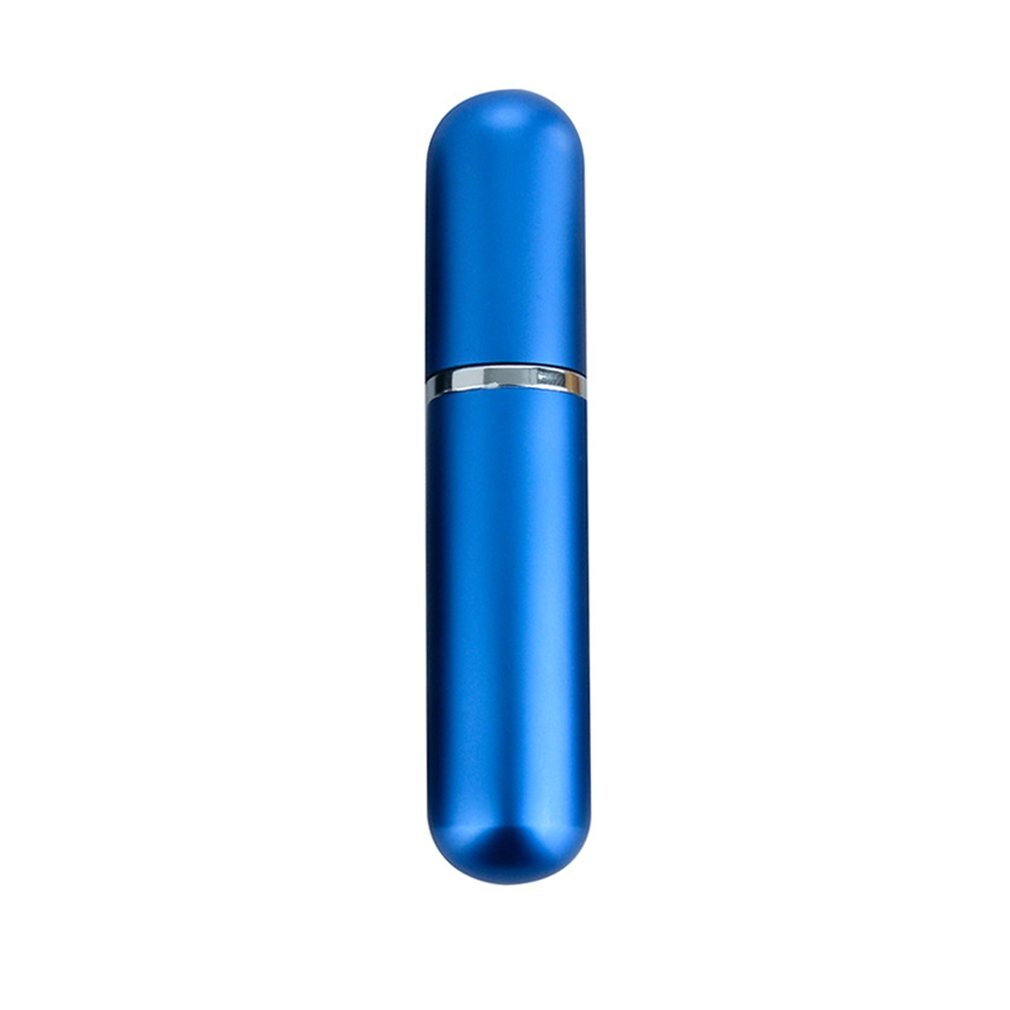 Mini vaporisateur rechargeable en aluminium, 5ml, atomiseur en Spray pour parfum, conteneur Portable, cosmétique, pour les voyages: blue