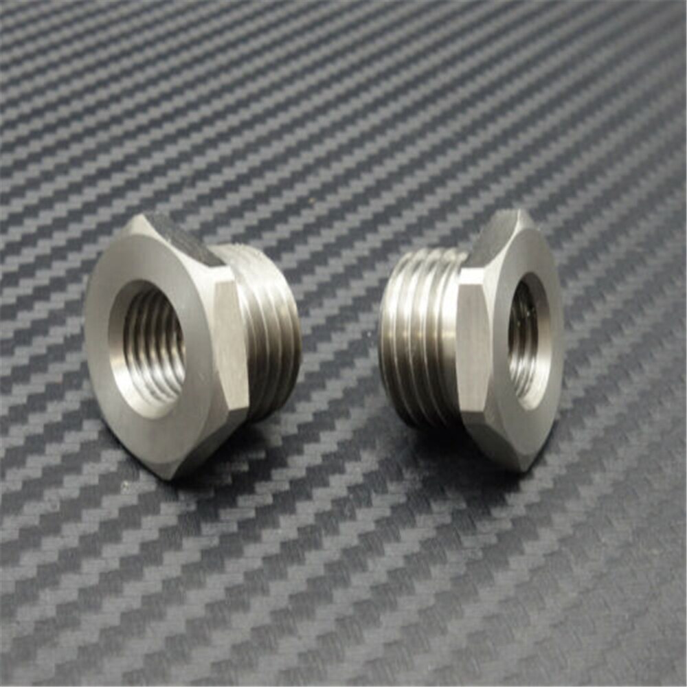Adapter Reduzieren 02 O2 Sensor Ports Bungs 18MM Bis 12MM Fit Harley Stecker Edelstahl