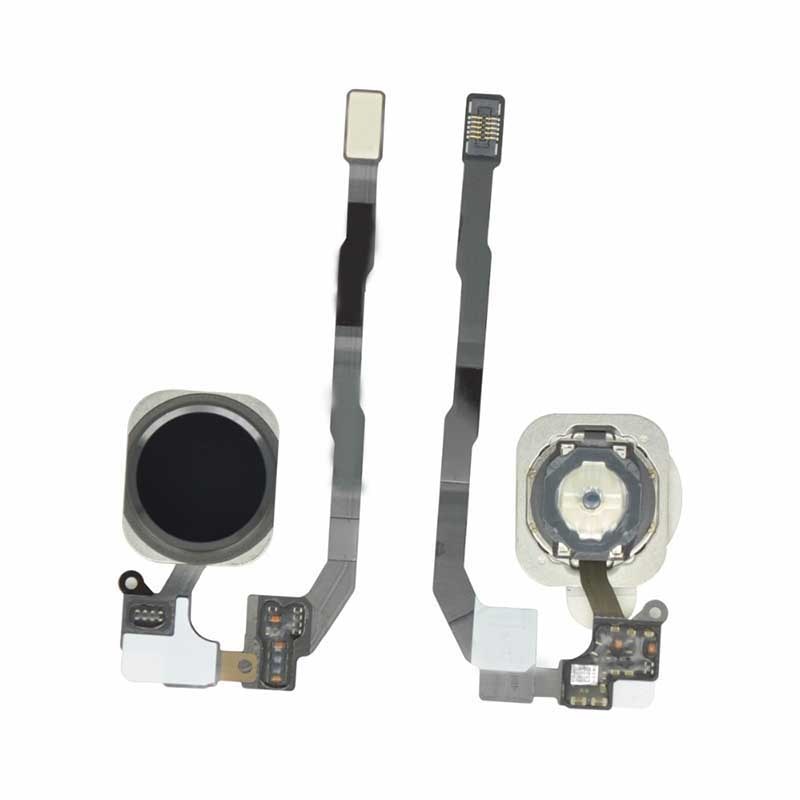 Powstro Voor iPhone 5 s Home Button Flex Kabel met Vingerafdruk Touch ID Sensor Assembly Pakking Spacer Rubber Goud/ zilver/Zwart
