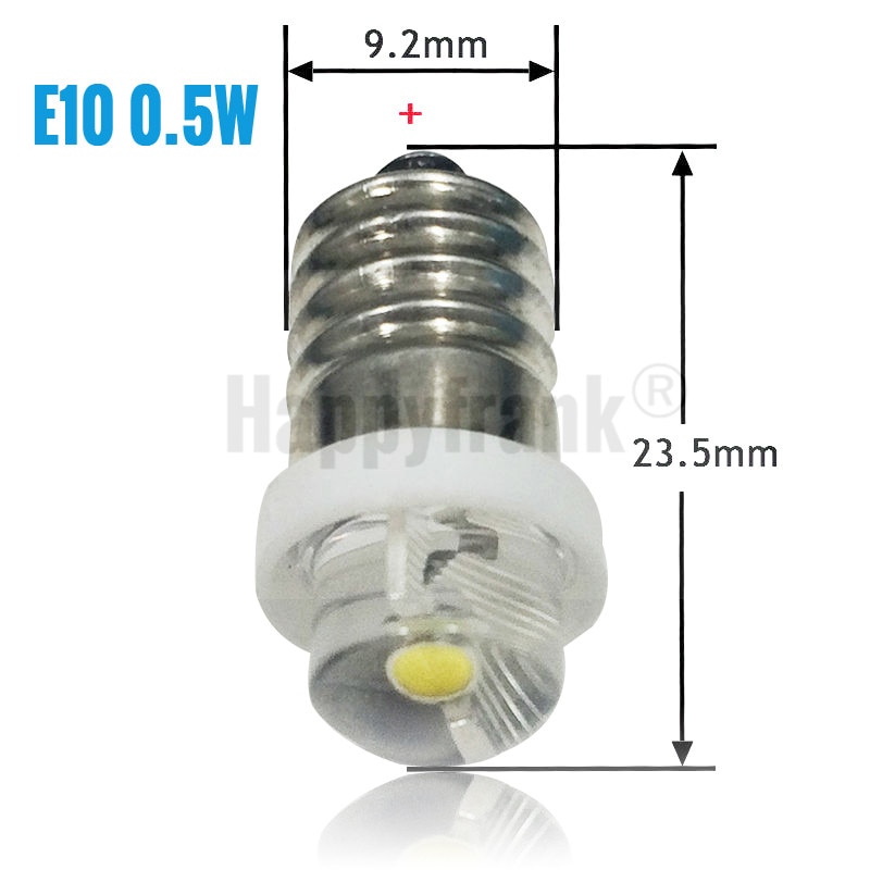 0.5W 1W 3W E10 P13.5S LED Flashlight Bulb Lamp 3V 6V 9V 12V Led Bulb Replacement Flashlight CREE Torch bulb 3 Volt Screw bulb