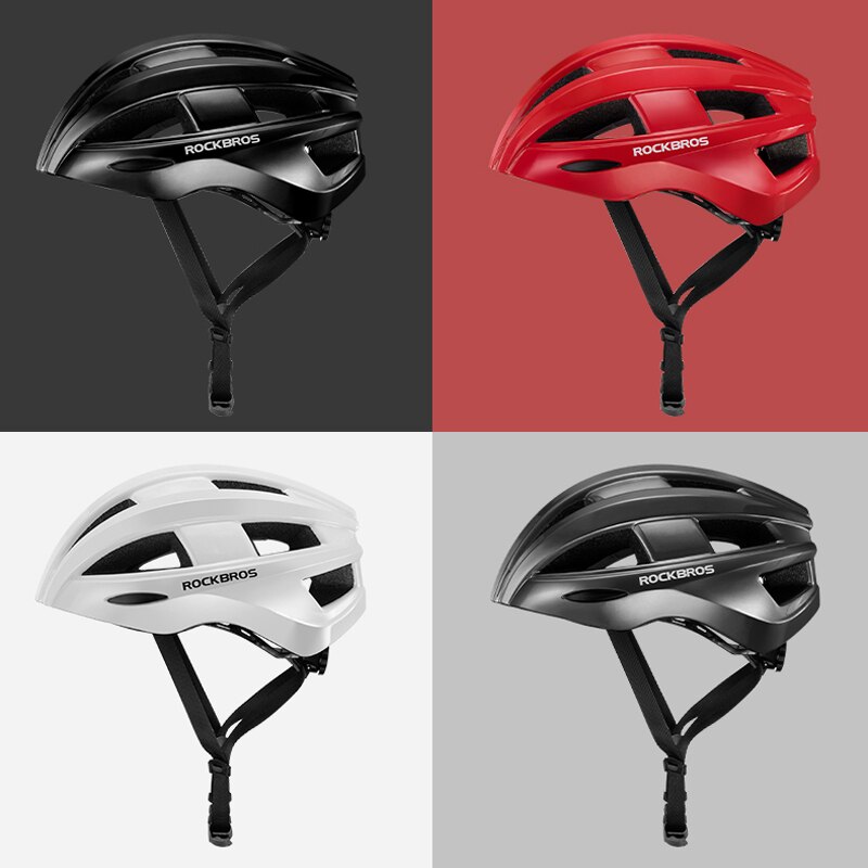 ROCKBROS-casco con luz LED integrada para ciclismo, casco con iluminación trasera, alerta reflectante EPS + PC, para bicicleta de montaña y carretera